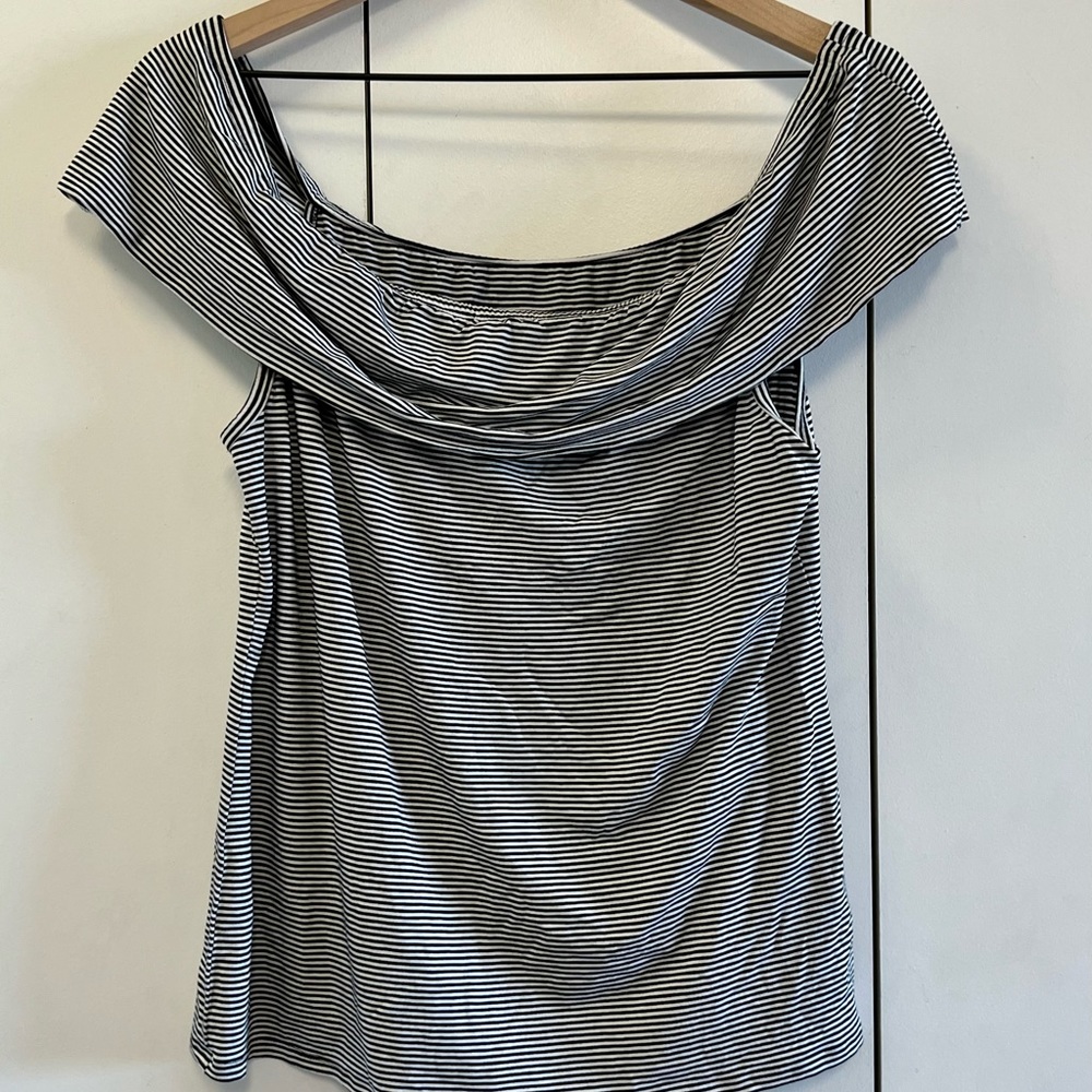 Off The Sholder Striped Tank sz LG